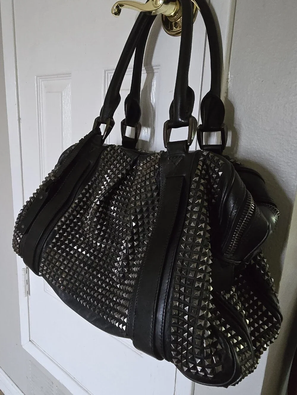 Burberry Prorsum Knight Studded Leather Purse Bag - Picture 11 of 11